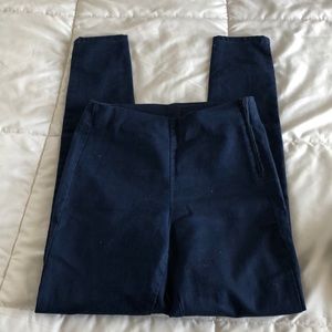 Blue skinny dress pants